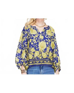 J joy Boho Top - Blue