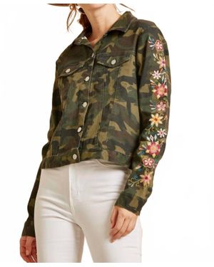 Savanna Jane Jane Doe Camo Jacket - Green