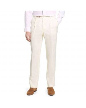 Berle Classic Linen Pant - Natural