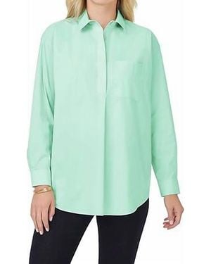Foxcroft Lacey Long Sleeve Shirt - Green