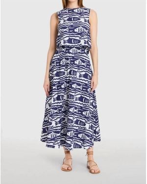 Livro Pavilion A-Line Skirt - Blue
