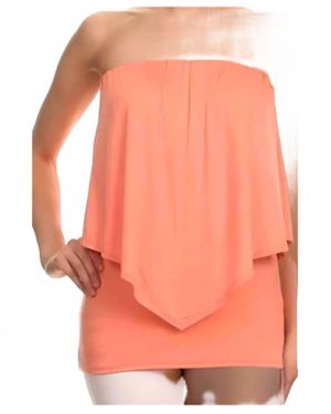 Chatoyant Summer Tube Top - Orange