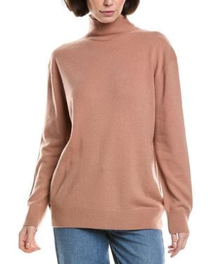 Vince Weekend Turtleneck Wool & Cashmere-Blend Sweater - Brown