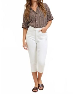 Judy Blue Capri Spade Pants - White