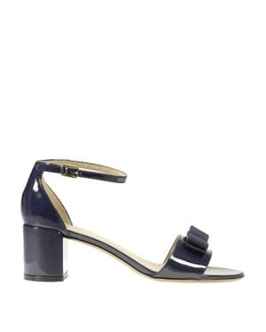 Ferragamo Gavina Block Heel Sandals - Metallic