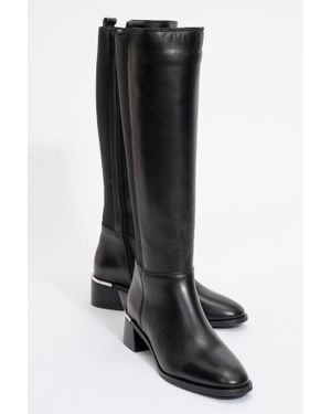 Forever & Always Shoes Rochos Leather Boot - Black