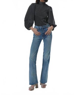 Theo the Label Nyx Straight Leg Jeans - Blue