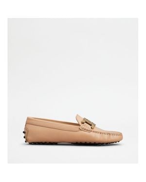 Tod's Kate Gommino Driving Shoes - Natural