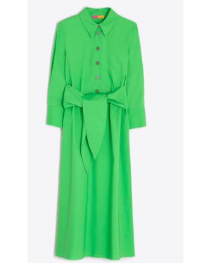 Vilagallo Camisero Maxi Dress - Green