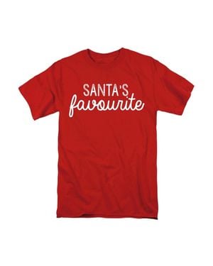 Gildan Santa's Favorite This Christmas Adult T-Shirt - Red