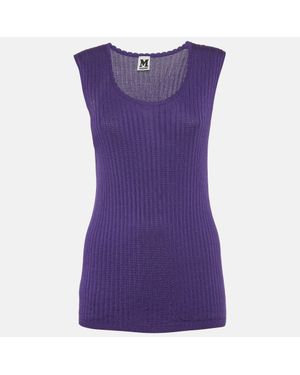 Missoni Knit Tank Top - Purple