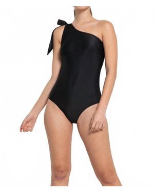 Marina West Swim Off Shoulder One Piece - Black