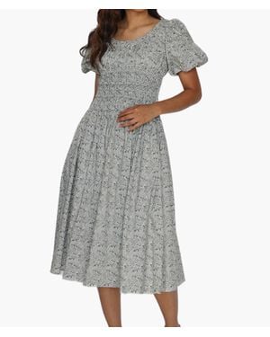 AUREUM Lillibet Midi Dress - Gray