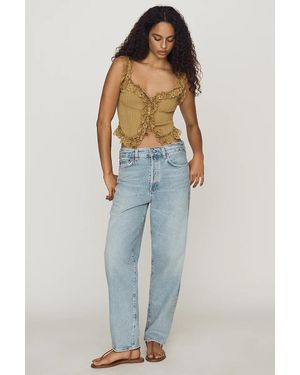 Agolde Nate High-Rise Straight Jeans - Blue