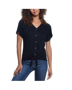 Weatherproof Side Tie Front Top - Blue