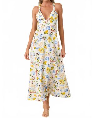 MINKPINK Riviera Cross Back Dress - Yellow