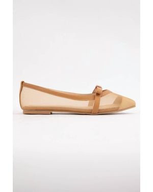 Ccocci Florence Flats With Bow Detail - White