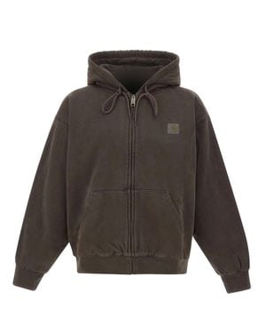 Carhartt Vista Balloon Fit Hooded Quilted Cotton Jacket - Gray