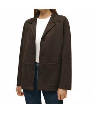 Elodie Bruno Hayes Suede Jacket - Black