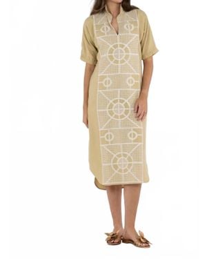 Emily Mccarthy Poppy Caftan Dress - Natural