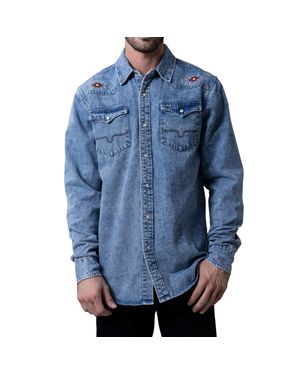 Kimes Ranch Durango Embroidery Shirt - Blue