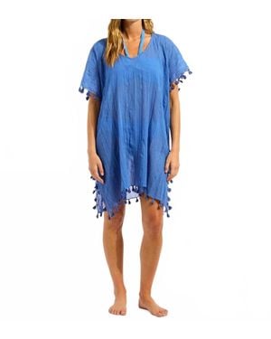 Seafolly Amnesia Kaftan Coverup - Blue