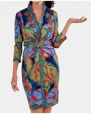 Gretchen Scott Twist And Shout Dress - Blue
