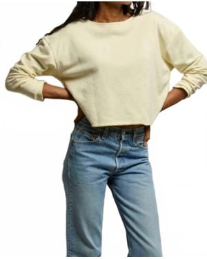 PERFECTWHITETEE Briana Long Sleeve Tee - Blue