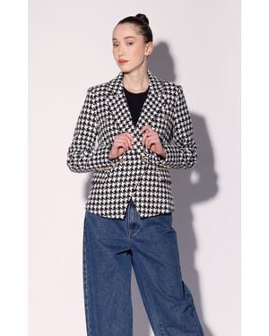 Walter Baker Phelps Blazer, Posh Houndstooth - Blue