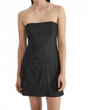 Third Form Rolling Wave Strapless Mini Dress - Black