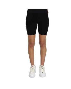 Off-White c/o Virgil Abloh Rib-Knit Biker Shorts - Black