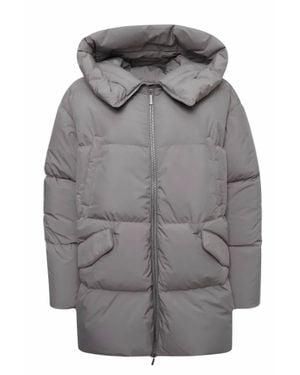Moorer Mid Length Down Coat - Gray