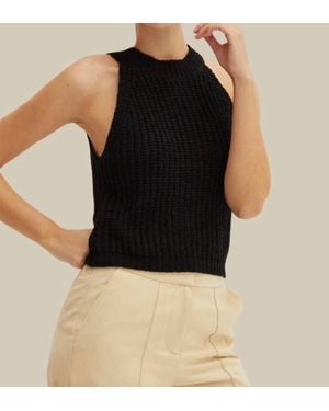 Crescent The Remi Top - Black