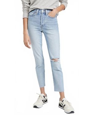 RE/DONE 90S High Rise Ankle Crop Jeans - Blue
