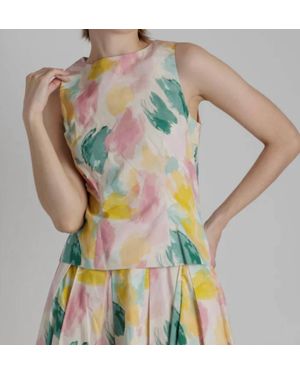 AUREUM Watercolor Sleeveless Top - Multicolor