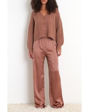 SABLYN Hazel Slouchy Cardigan - Red