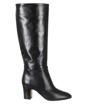 Alberta Ferretti Leather High Shaft Leather Sole Leather Boots - Black