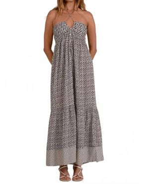 Elan Rowan Maxi Dress - Brown