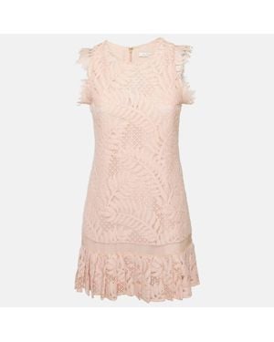 Alexis Light Lace Sleeveless Shift Dress - Pink