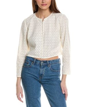 FRAME Frame Eyelet Jacket - Blue