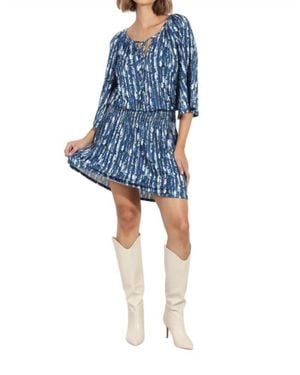 Veronica M Bell Sleeve Dress - Blue