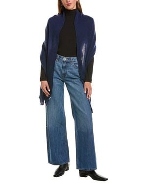 Portolano Lightweight Cashmere Wrap - Blue