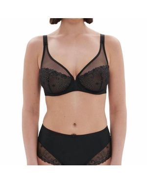 Simone Perele Full Coverage Plunge Bra - Black