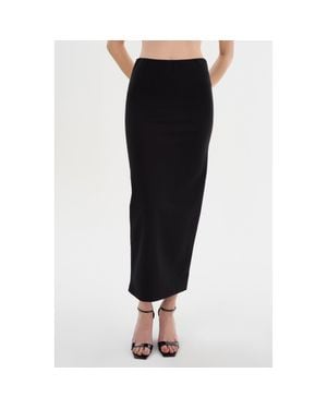 Lamarque Hellanda Knit Maxi Skirt - Black