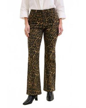 Judy Blue High Waist Bootcut Print Jeans - Green
