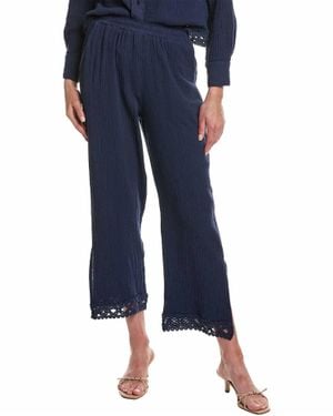Design History Gauze Lace Pant - Blue