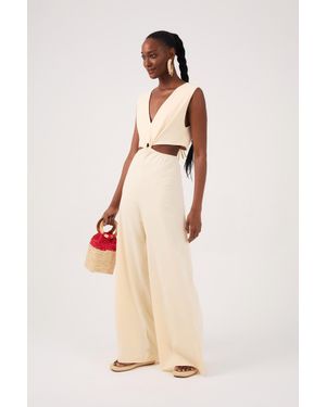 dress to Tie Back Jumpsuit - Natural