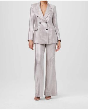 Toccin Mia Double Breasted Blazer - Gray