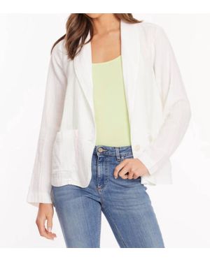 Mod-o-doc Gauze Knit Blazer - White