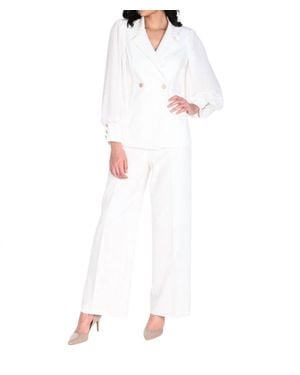 FRANK LYMAN Fully Lined Woven Pants - White